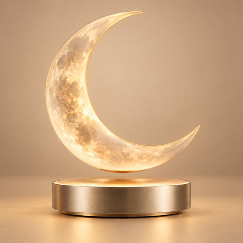 Floating Crescent Moon Lamp
