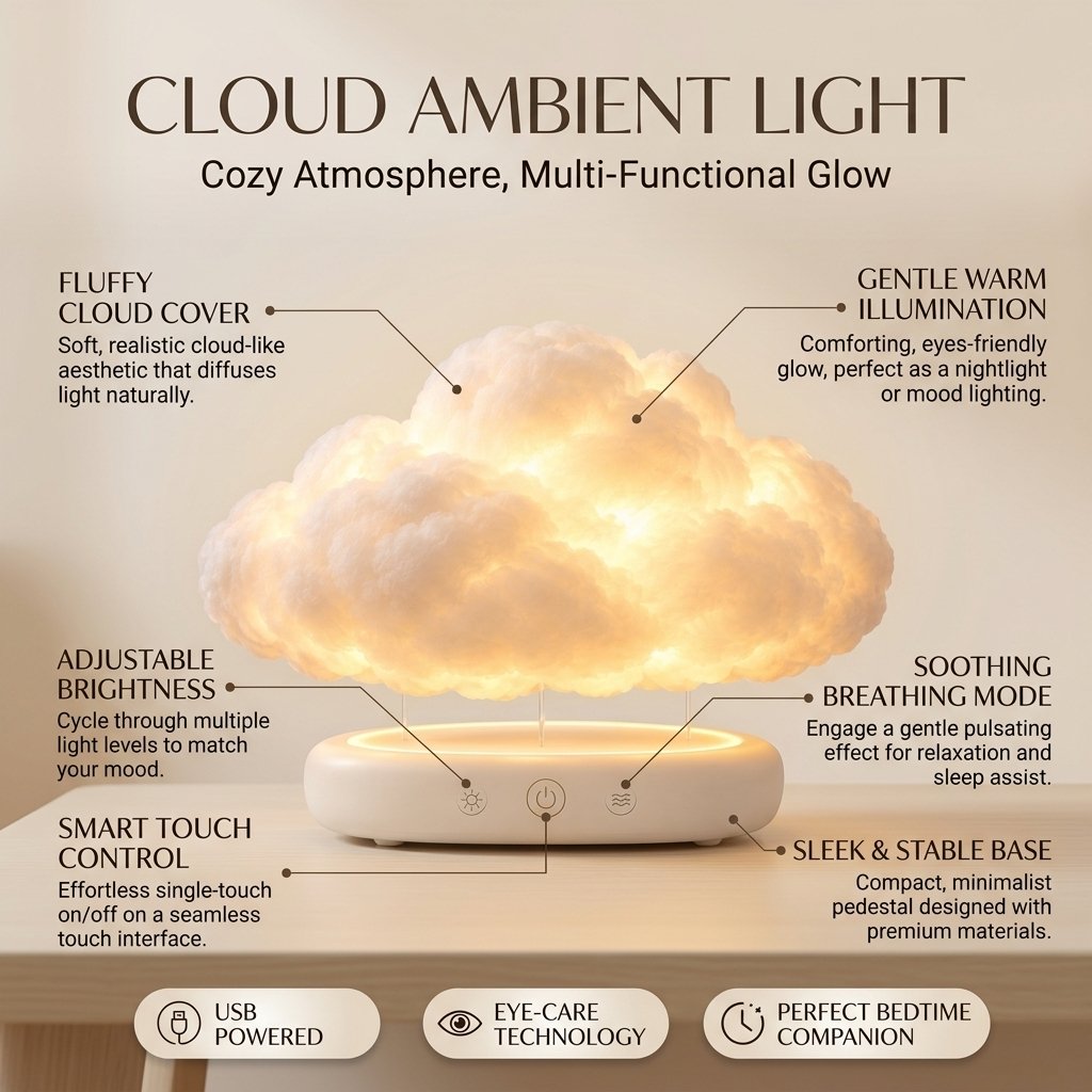 Breathing Cloud Night Light