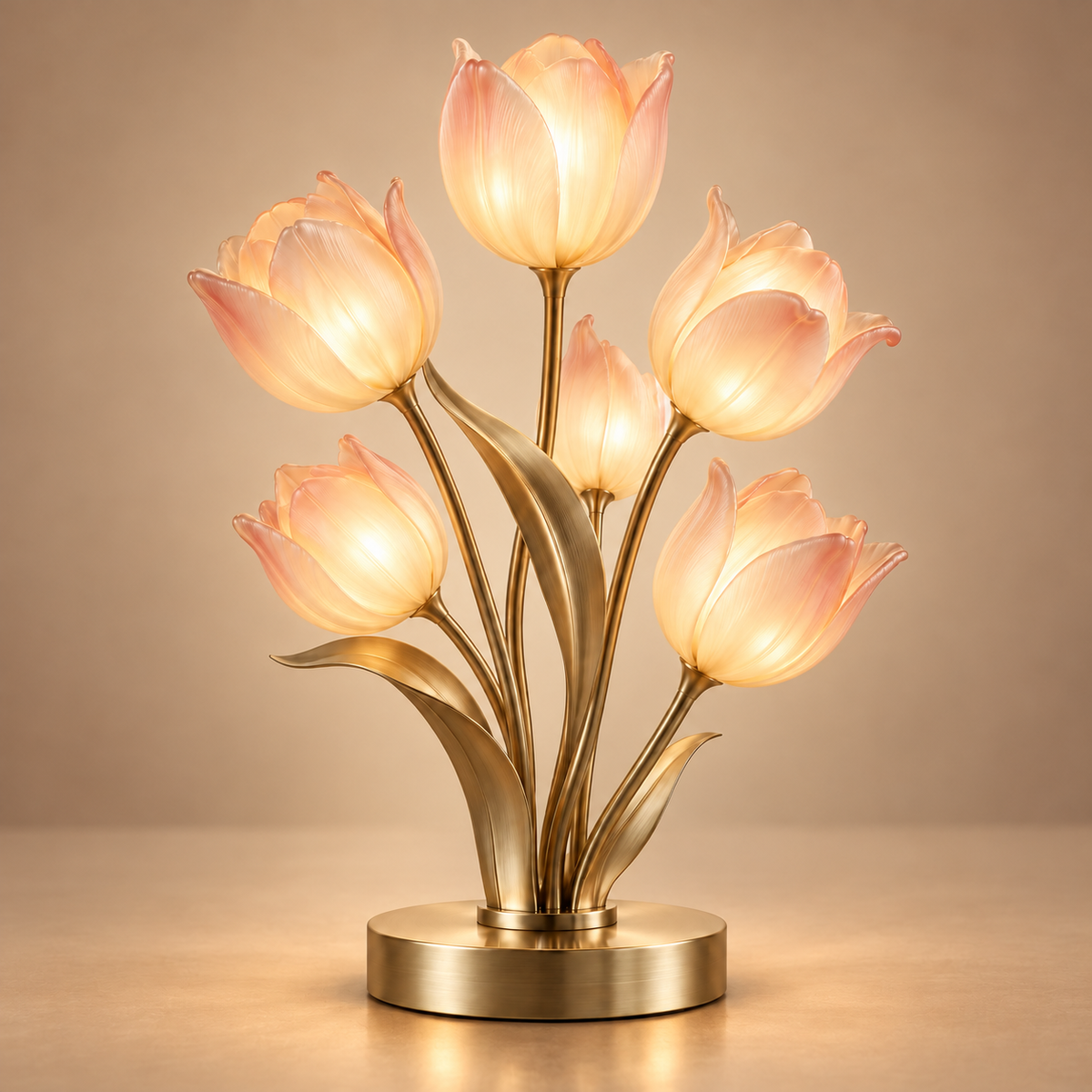 Glowing Tulip Flower Table Lamp