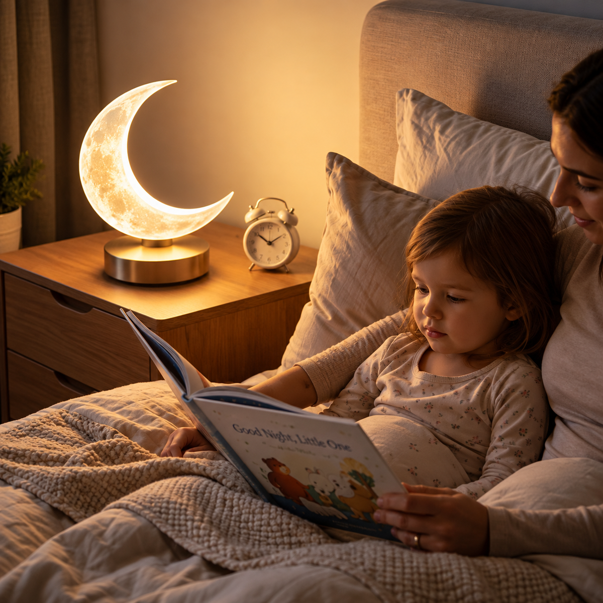 Floating Crescent Moon Lamp