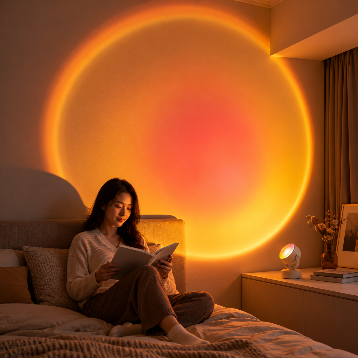 Gradient Sunset Projection Lamp