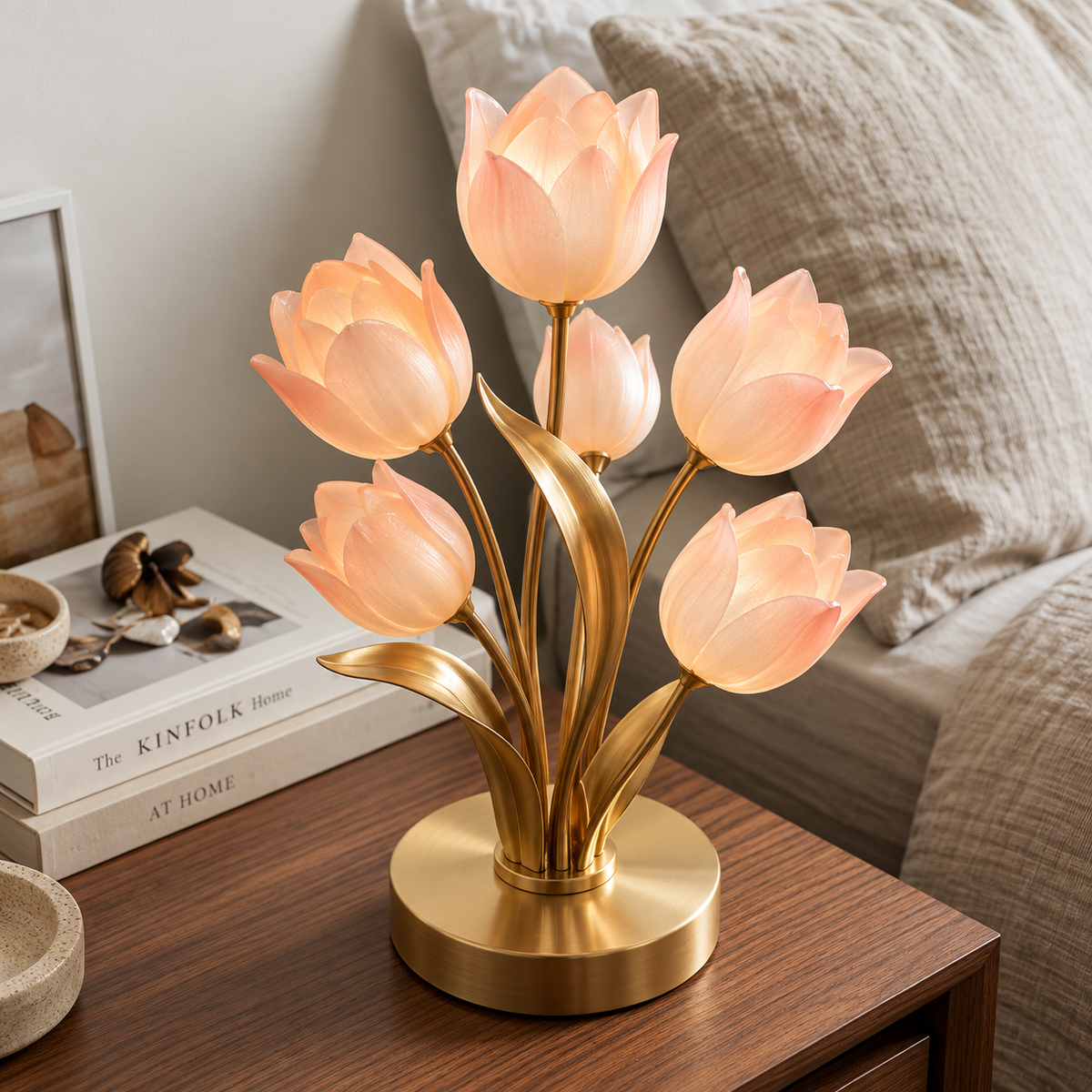 Glowing Tulip Flower Table Lamp